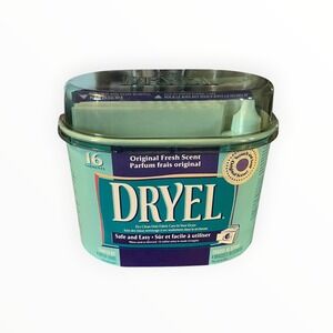 Vintage Dryel In-Dryer Fabric Care Starter Kit New Old Stock Prop 16 Garments